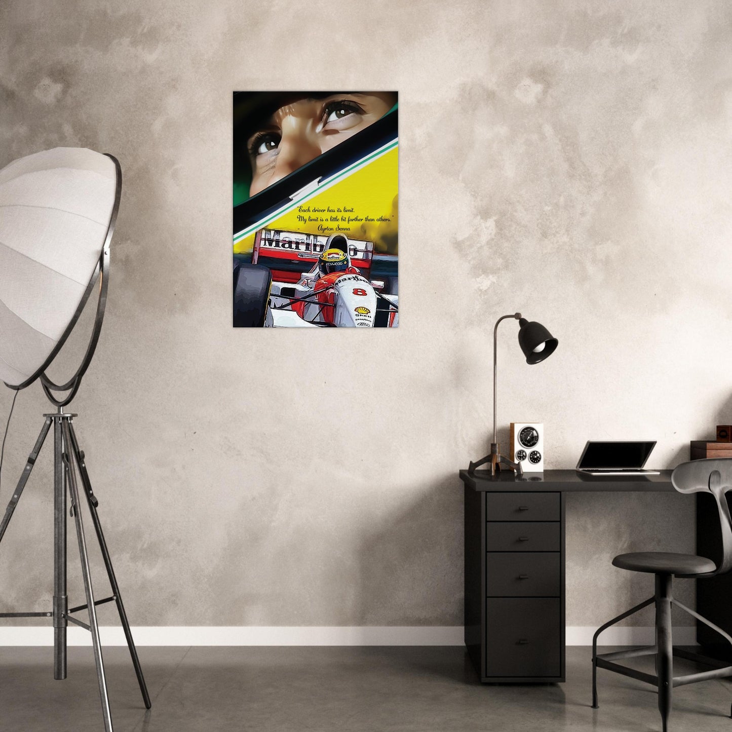 Ayrton Senna Custom Tribute Canvas