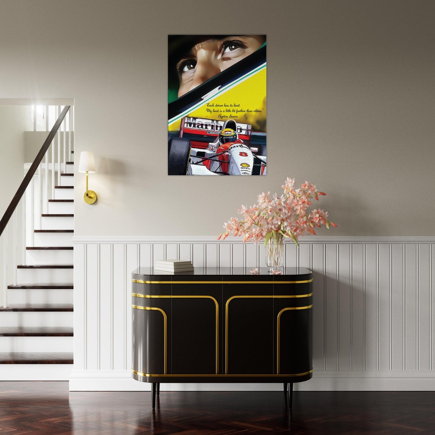 Ayrton Senna Custom Tribute Canvas