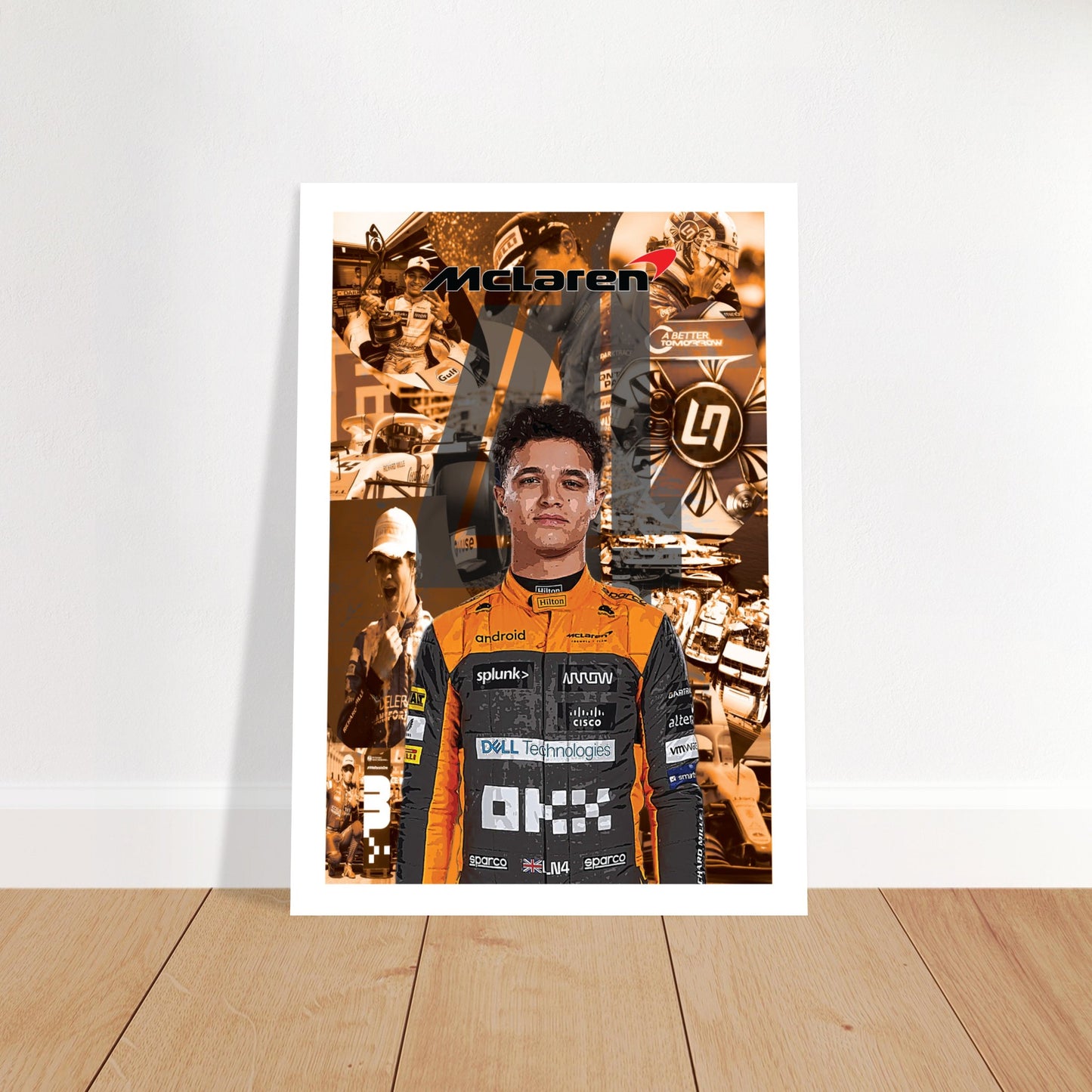 Lando Norris Custom Premium Semi-Glossy Paper Poster