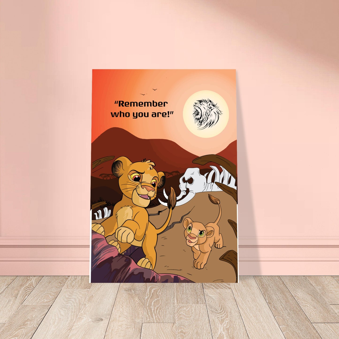 Simba's Journey Premium Semi-Glossy Paper Poster