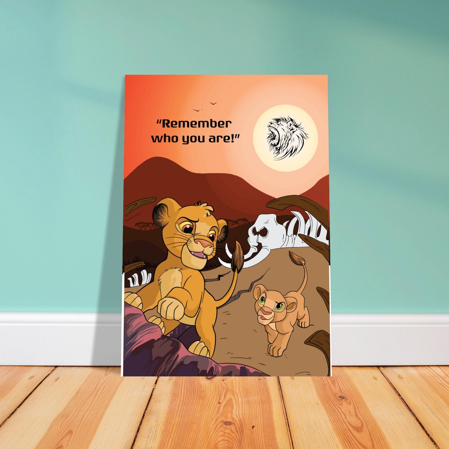 Simba's Journey Premium Semi-Glossy Paper Poster