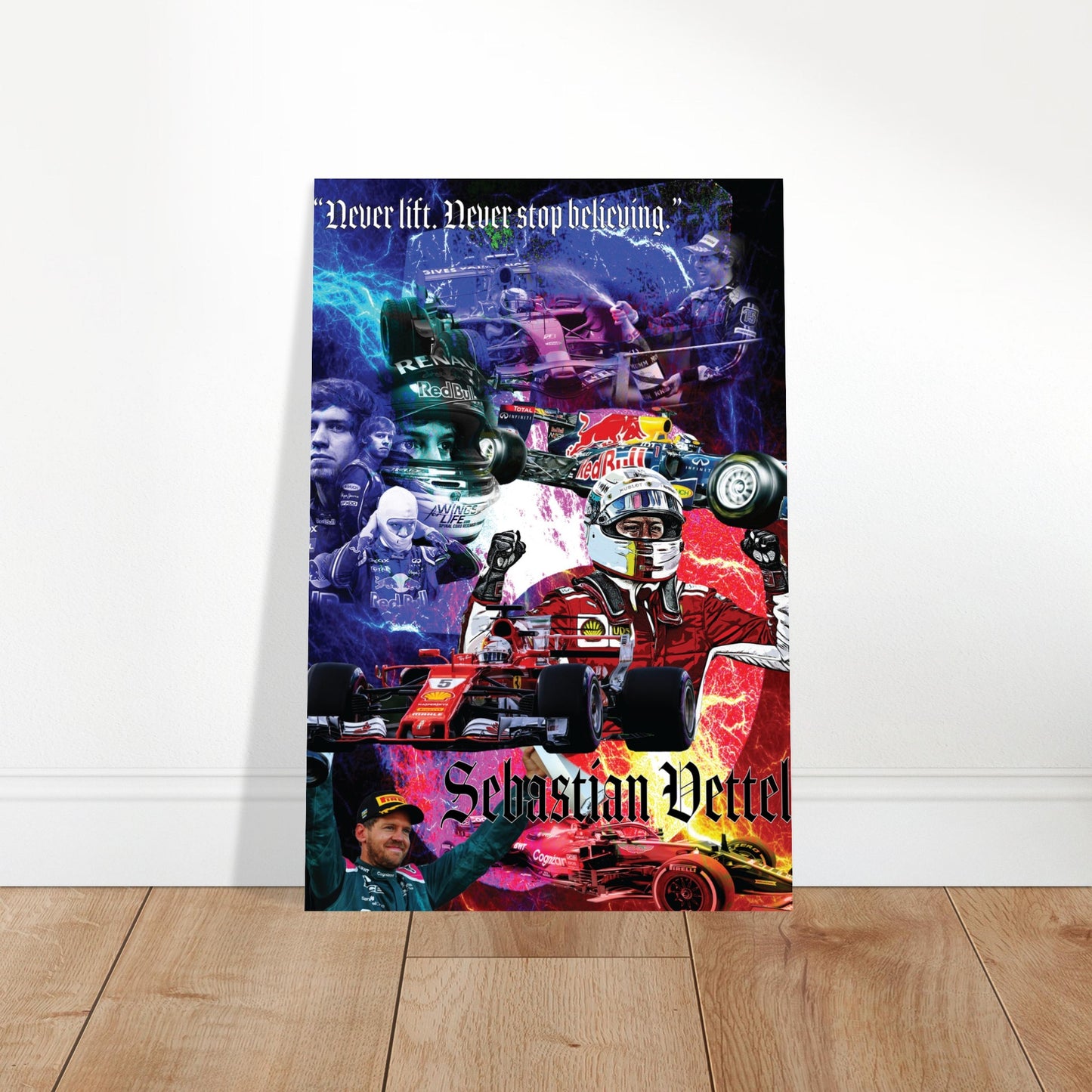 Sebastian Vettel Custom Tribute Classic Semi-Glossy Paper Poster