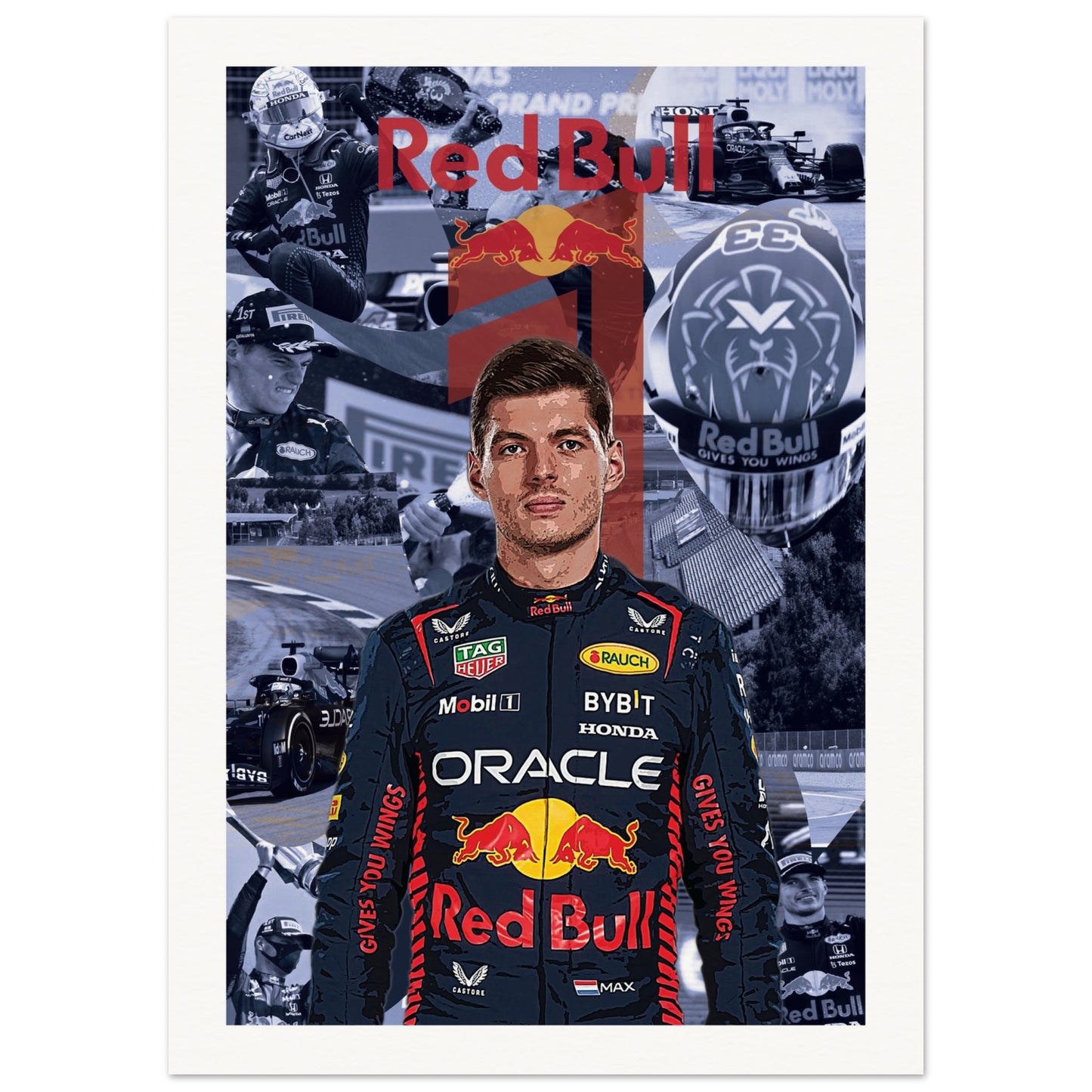 Max Verstappen Custom Museum-Quality Matte Paper Poster