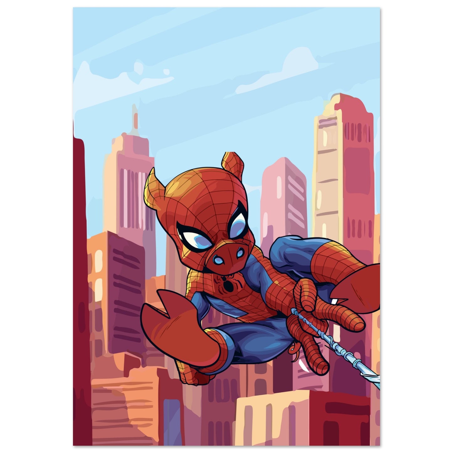 Spider-Pig Premium Semi-Glossy Paper Poster