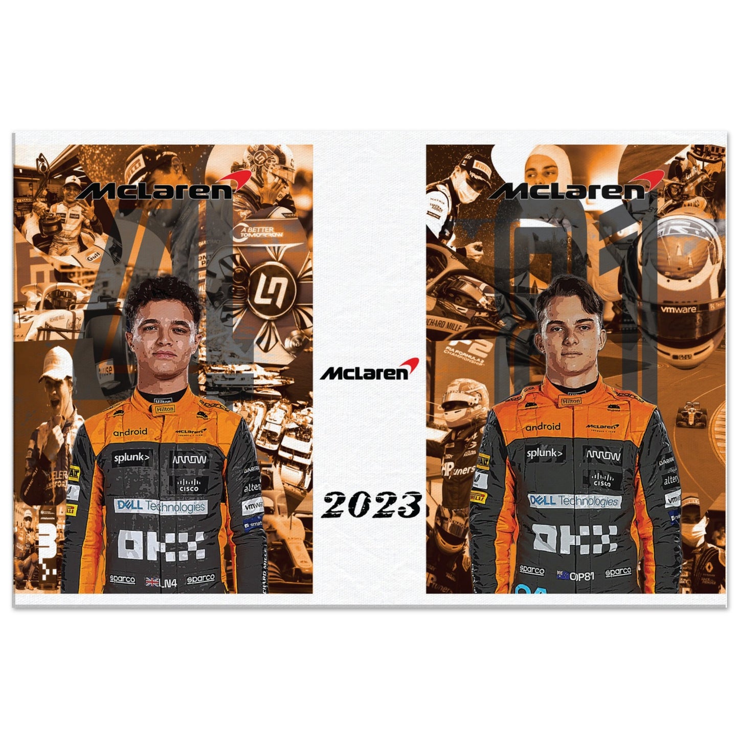 McLaren 2023 Team Custom Canvas