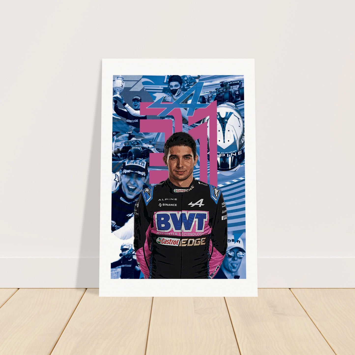 Esteban Ocon Custom Museum-Quality Matte Paper Poster