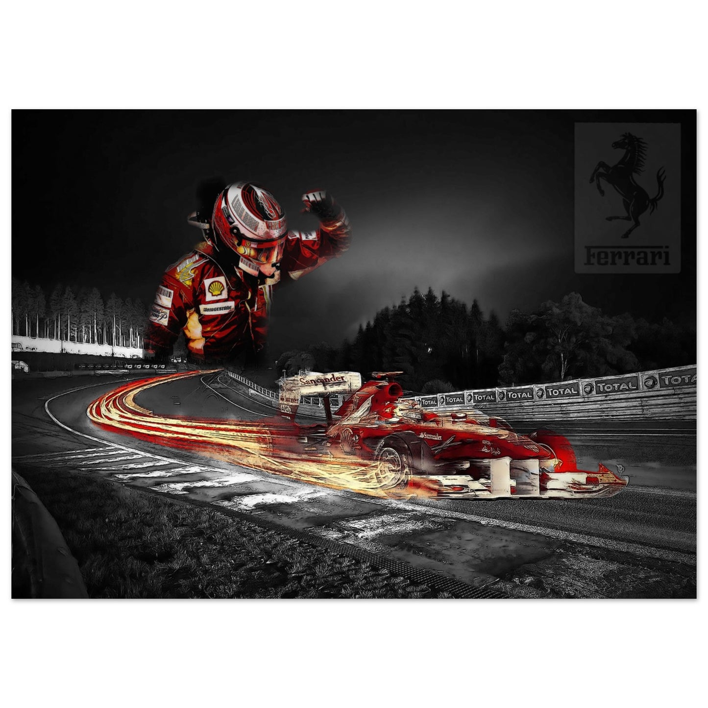 Spa-F1 Custom Classic Semi-Glossy Paper Poster