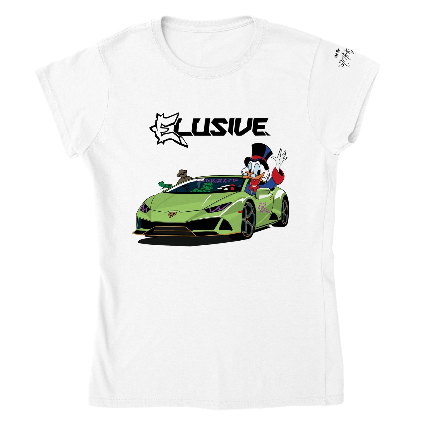 Lambo Scrooge Classic Womens Crewneck T-shirt