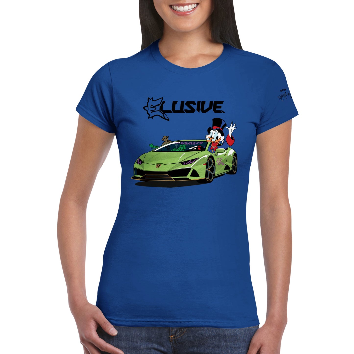 Lambo Scrooge Classic Womens Crewneck T-shirt