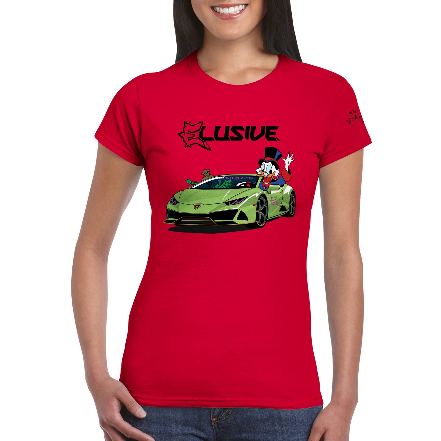 Lambo Scrooge Classic Womens Crewneck T-shirt