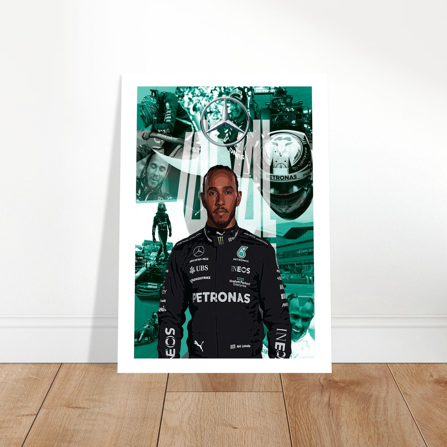 Lewis Hamilton Custom Classic Semi-Glossy Paper Poster