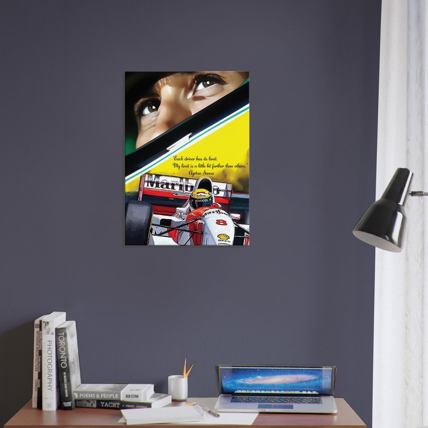 Ayrton Senna Custom Tribute Canvas