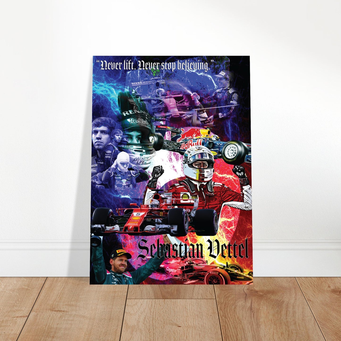 Sebastian Vettel Custom Tribute Classic Semi-Glossy Paper Poster