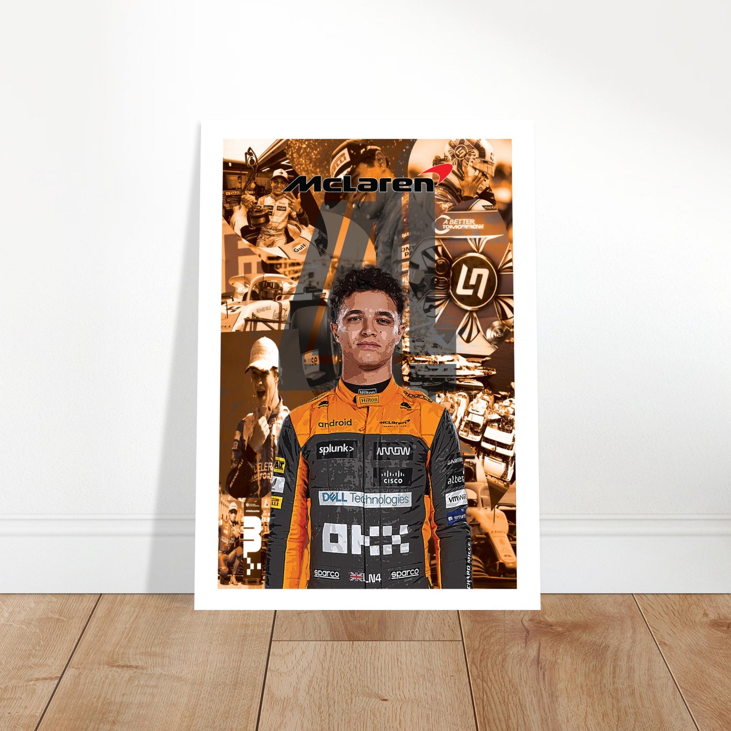 Lando Norris Custom Classic Semi-Glossy Paper Poster