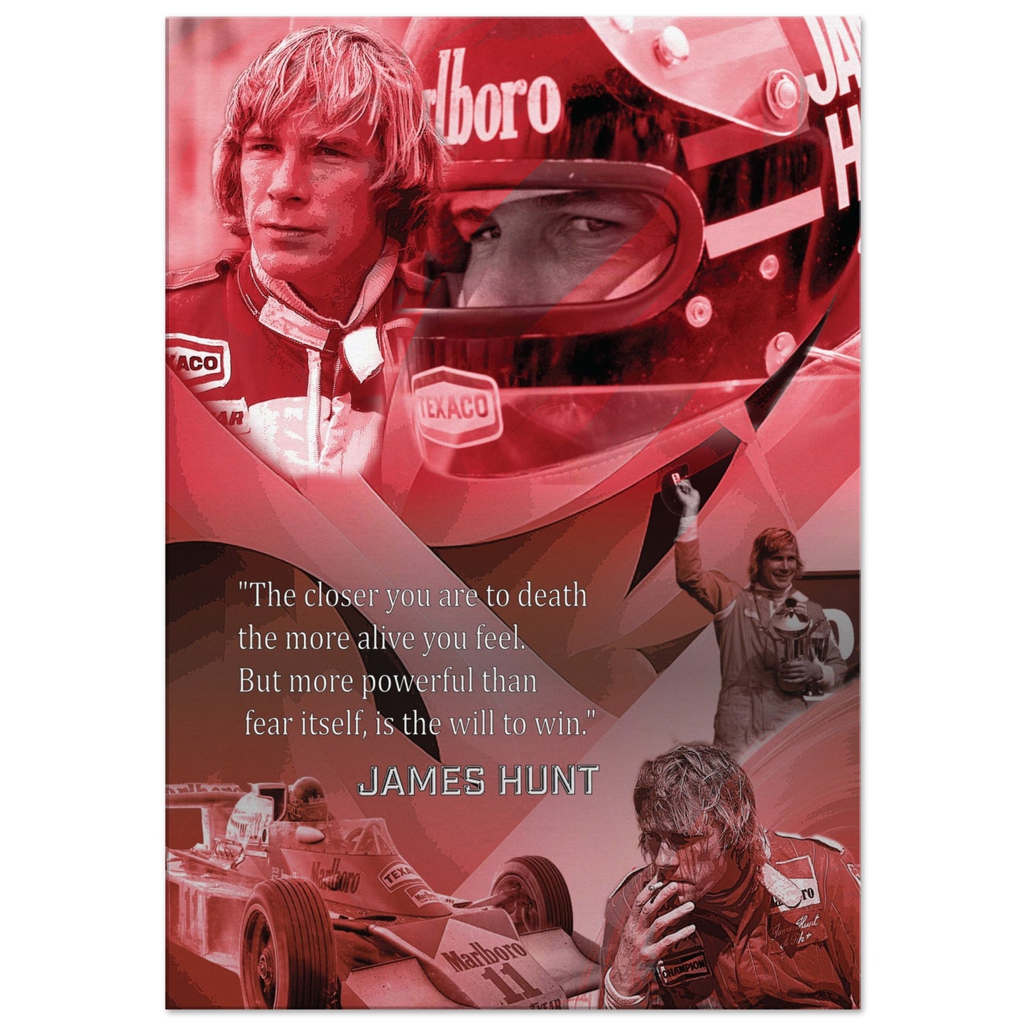 James Hunt Custom Tribute Canvas