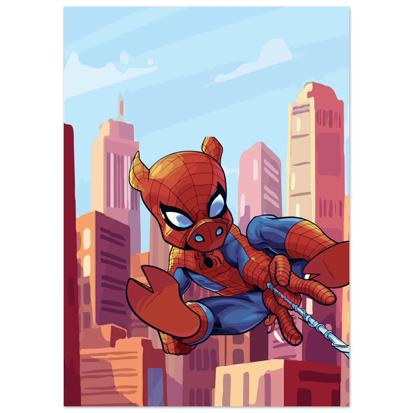 Spider-Pig Classic Semi-Glossy Paper Poster