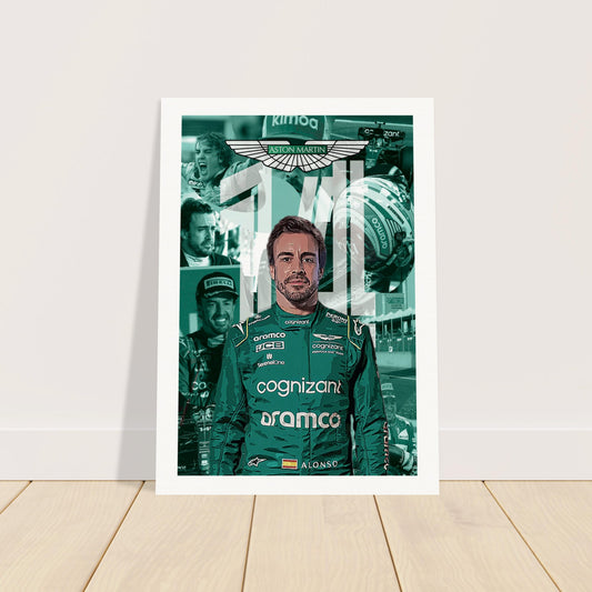 Fernando Alonso Custom Museum-Quality Matte Paper Poster