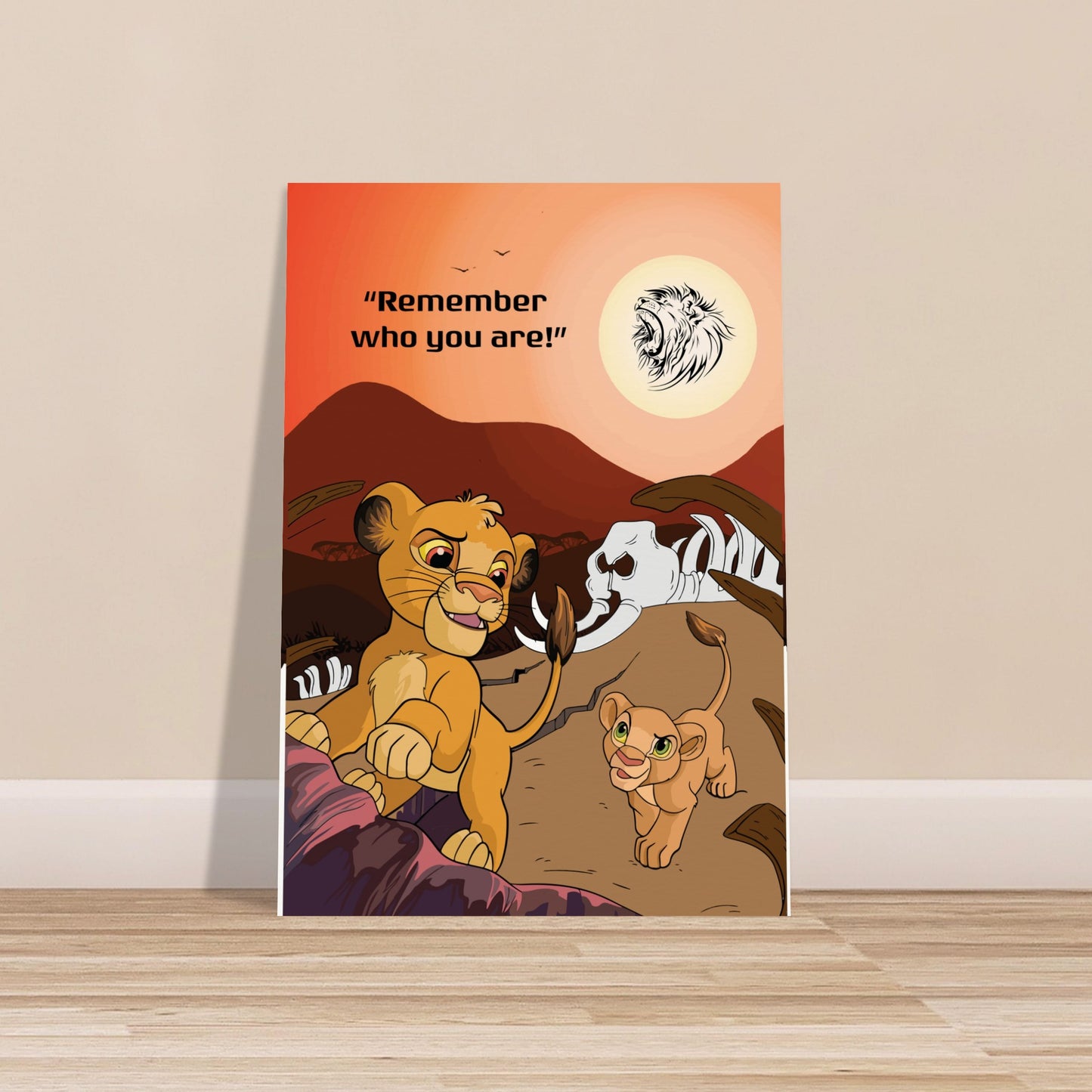 Simba's Journey Museum-Quality Matte Paper Poster