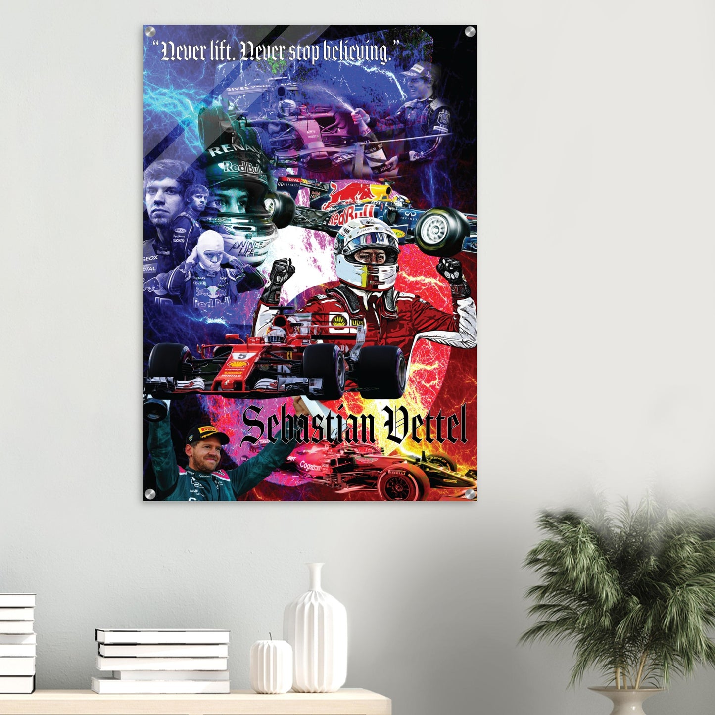 Sebastian Vettel Custom Tribute Acrylic Print