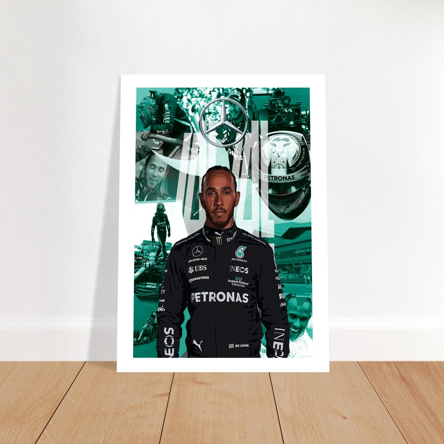 Lewis Hamilton Custom Premium Semi-Glossy Paper Poster