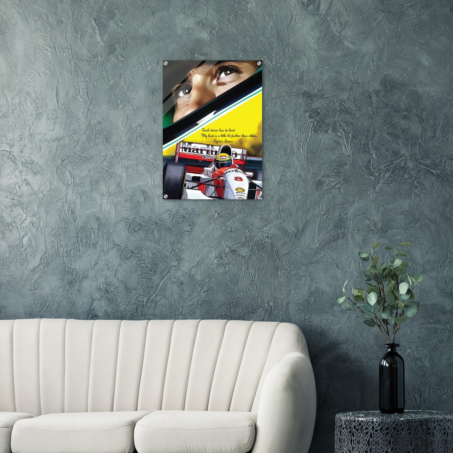 Ayrton Senna Custom Tribute Acrylic Print