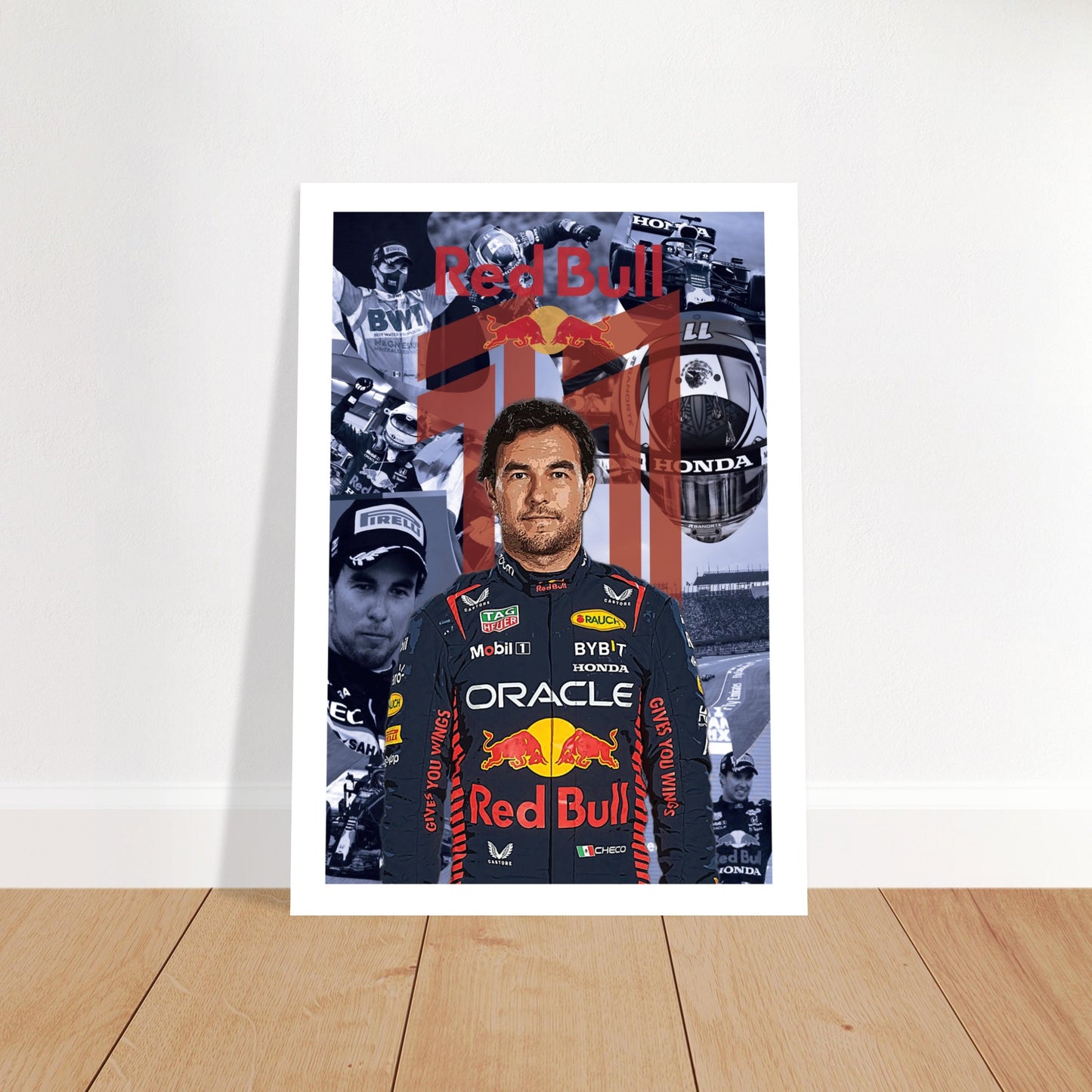 Sergio Perez Custom Premium Semi-Glossy Paper Poster