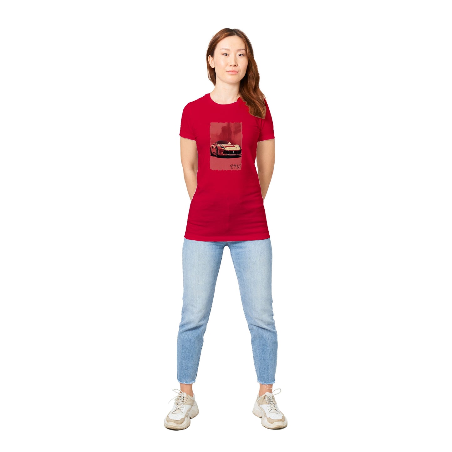 Ferrari in the Heat Premium Womens Crewneck T-shirt