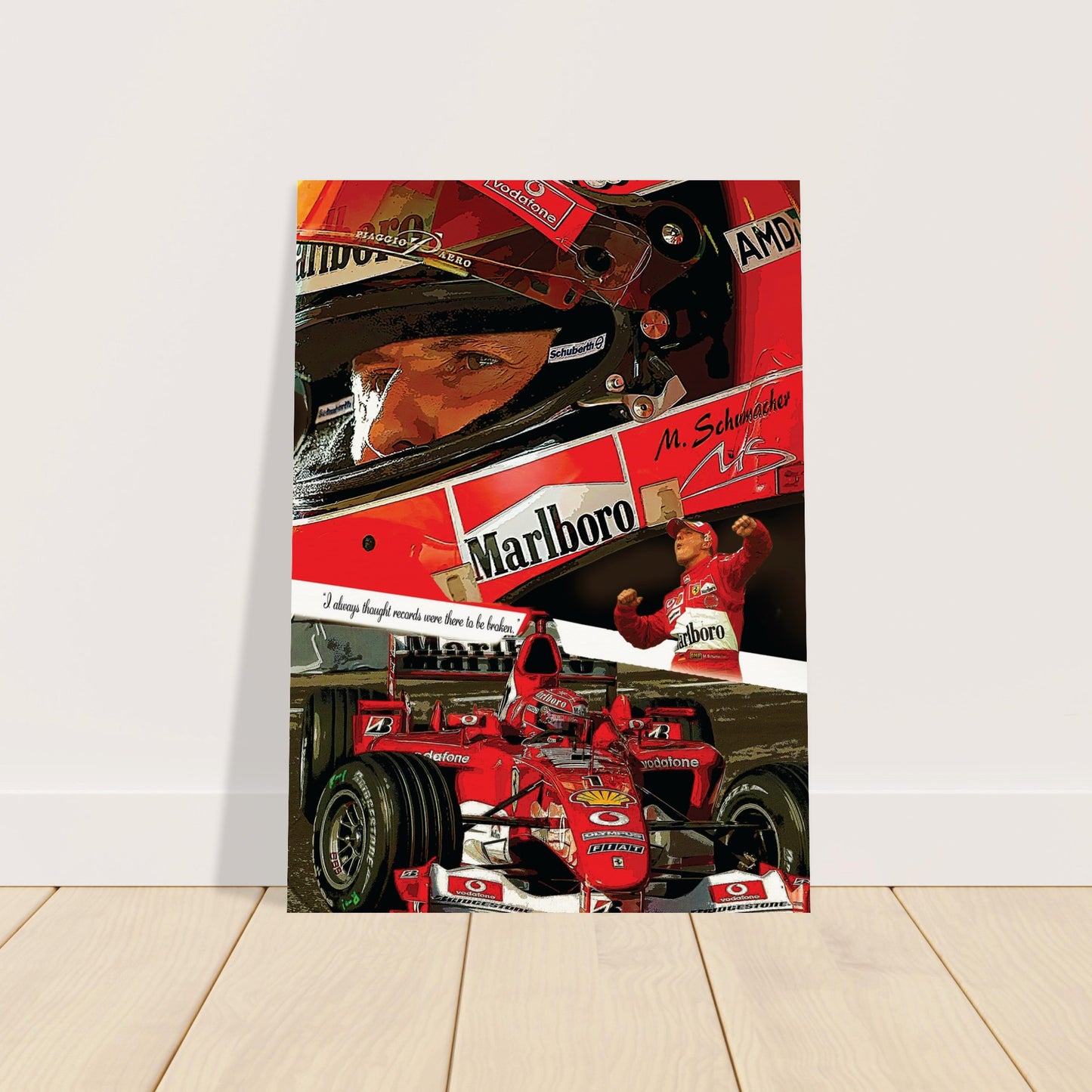 Michael Schumacher Custom Tribute Museum-Quality Matte Paper Poster