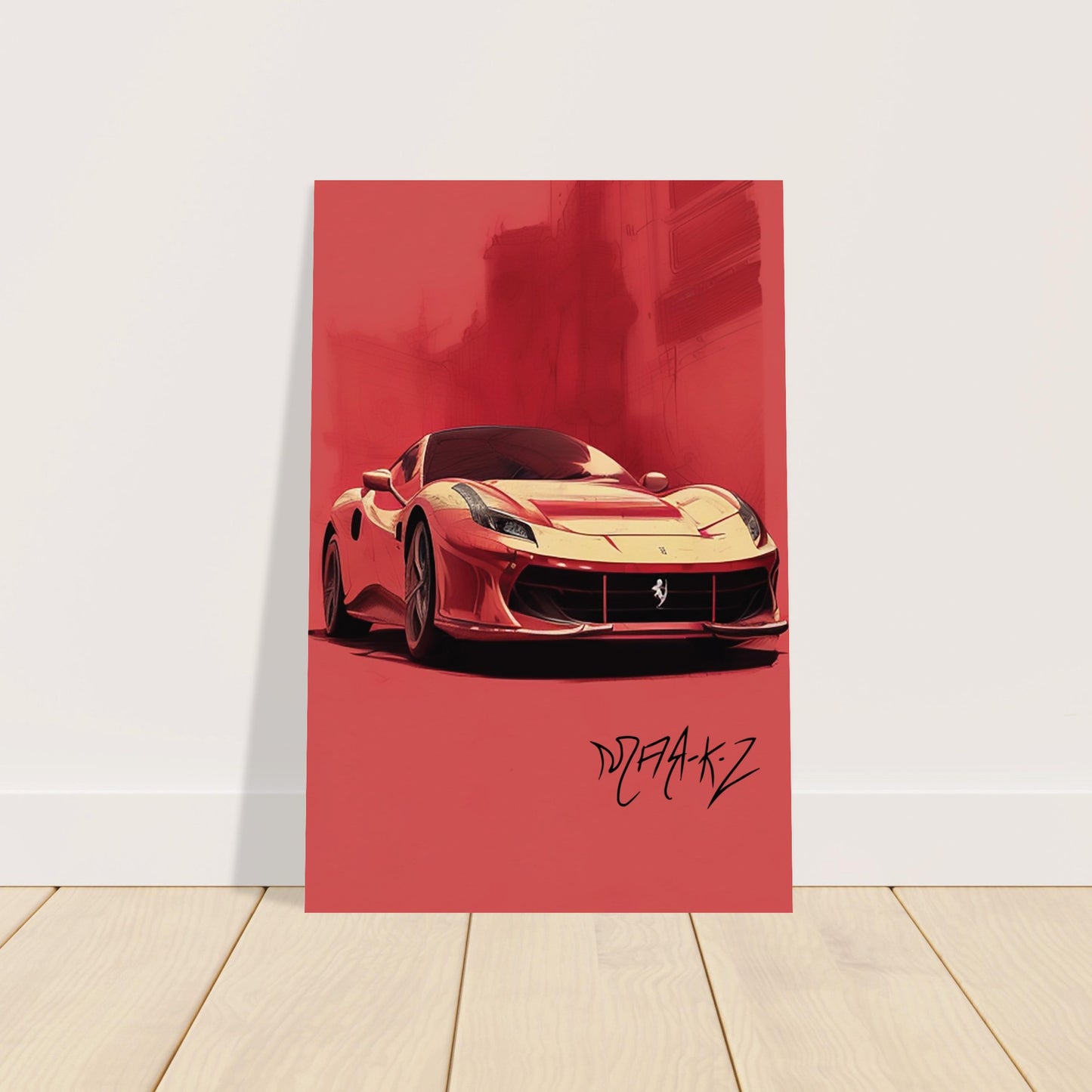 Ferrari in the Heat Museum-Quality Matte Paper Poster