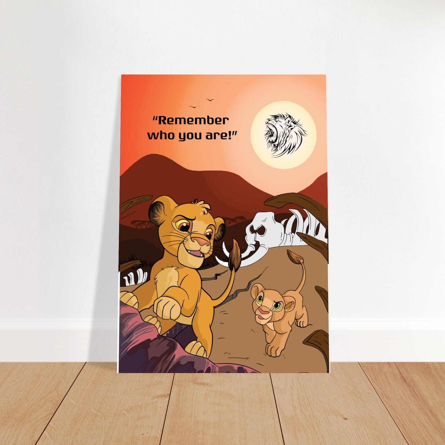 Simba's Journey Premium Semi-Glossy Paper Poster