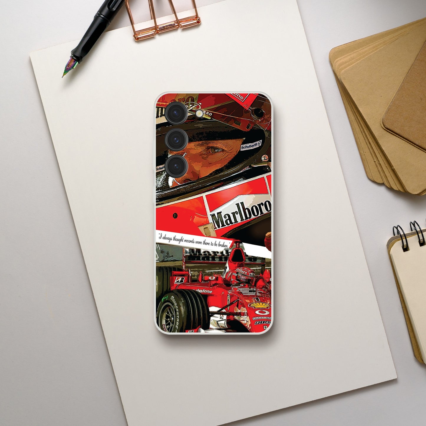 Michael Schumacher Custom Tribute Phone Flexi case