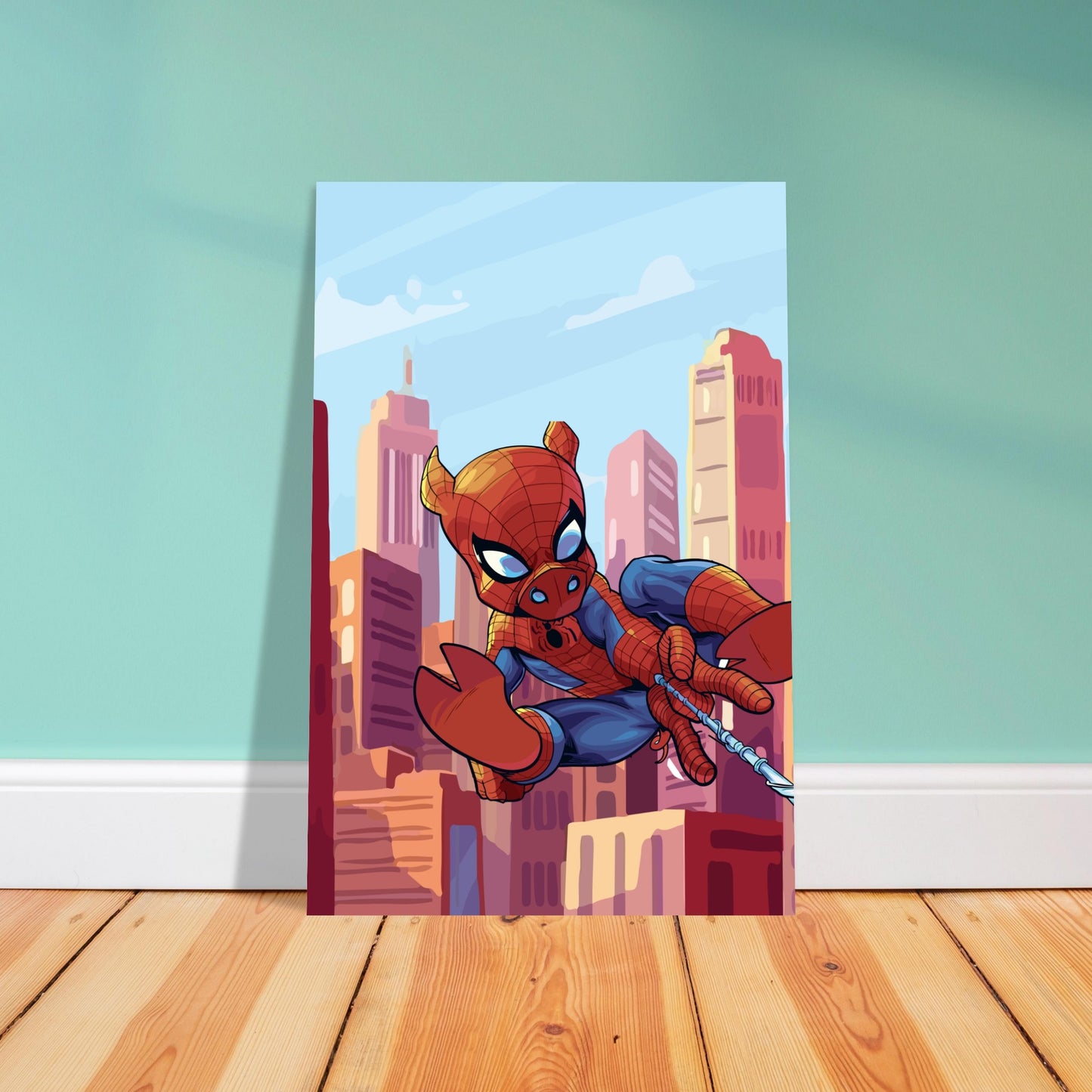 Spider-Pig Classic Semi-Glossy Paper Poster