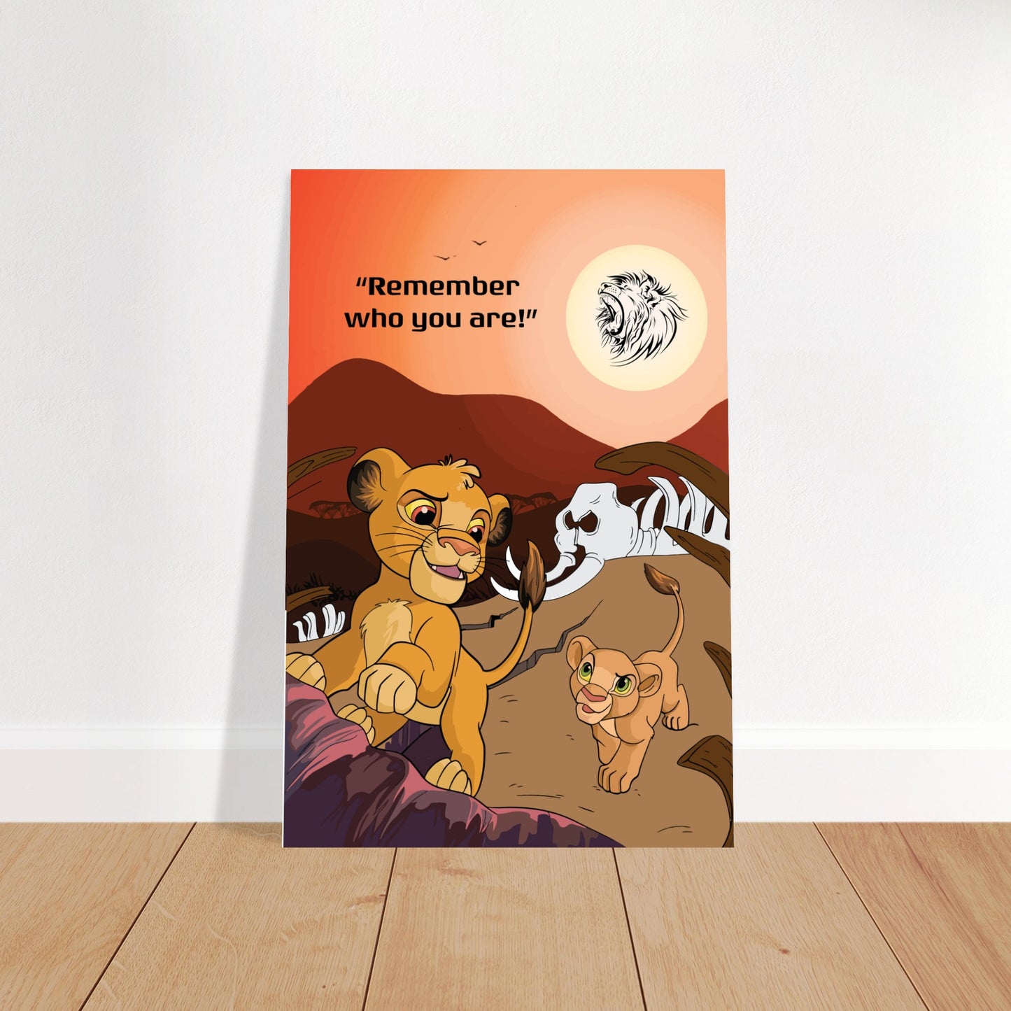 Simba's Journey Premium Semi-Glossy Paper Poster