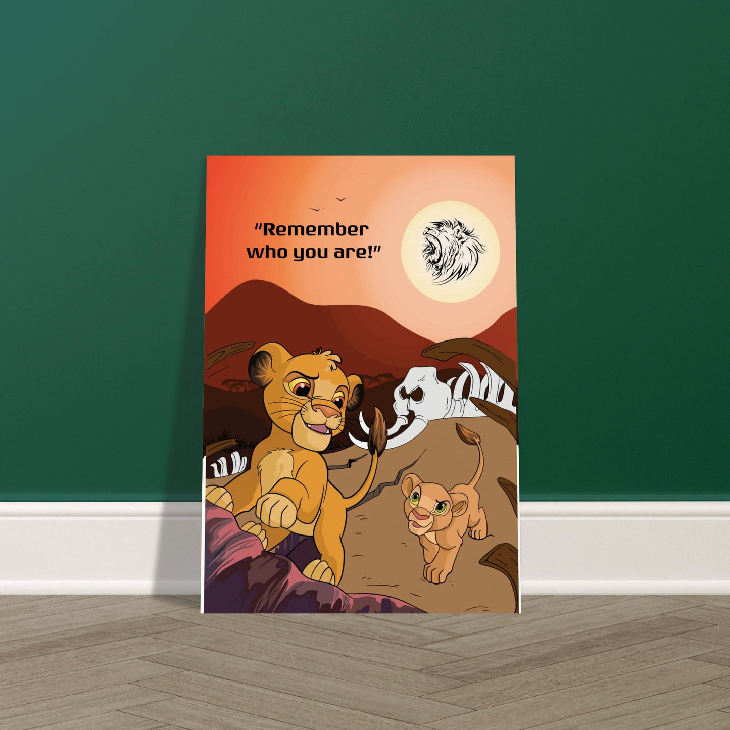 Simba's Journey Museum-Quality Matte Paper Poster