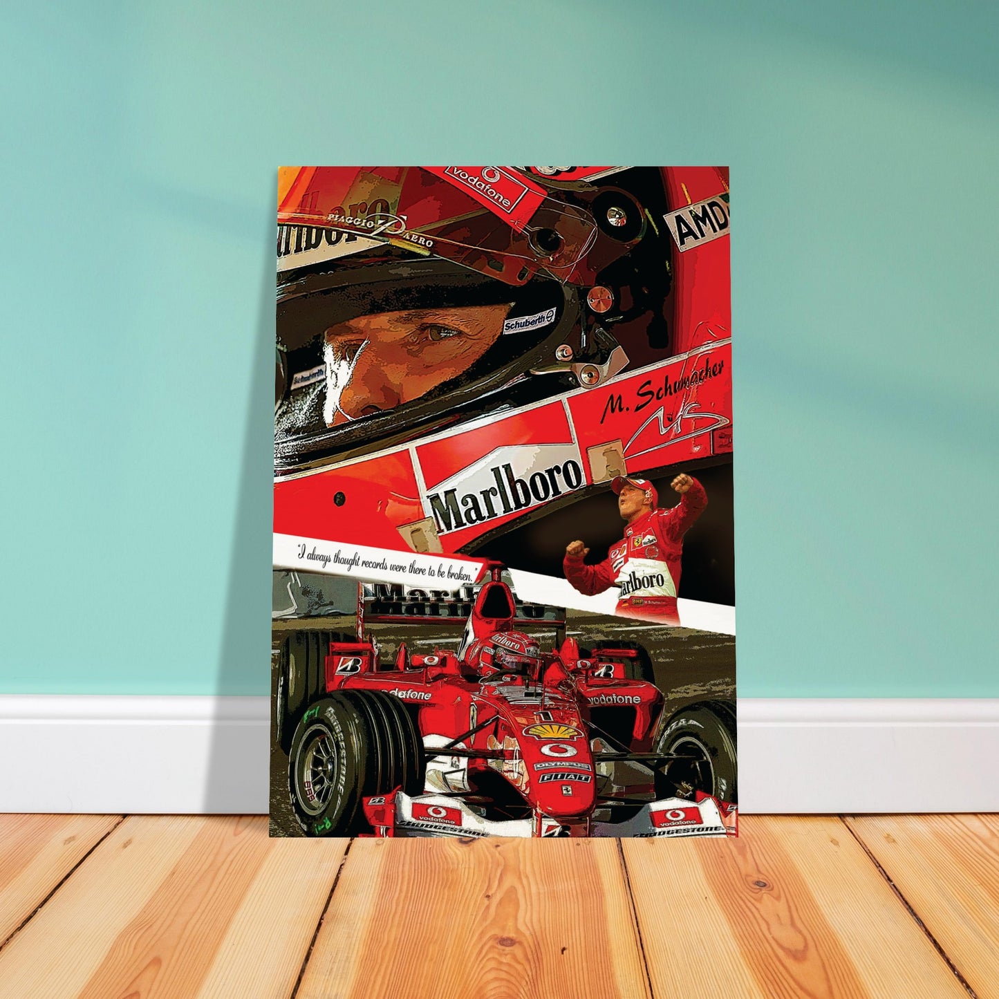 Michael Schumacher Custom Tribute Museum-Quality Matte Paper Poster