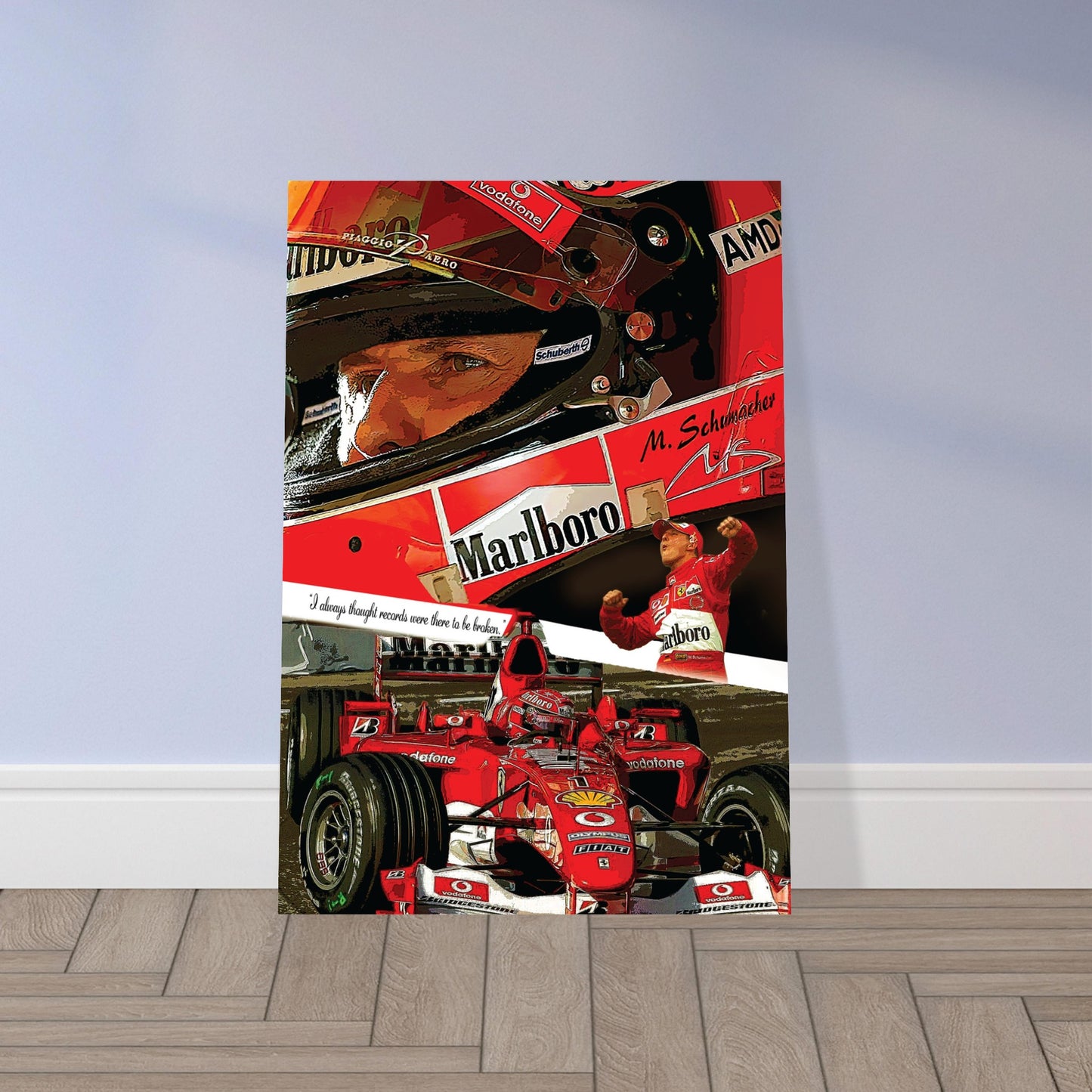 Michael Schumacher Custom Tribute Premium Semi-Glossy Paper Poster