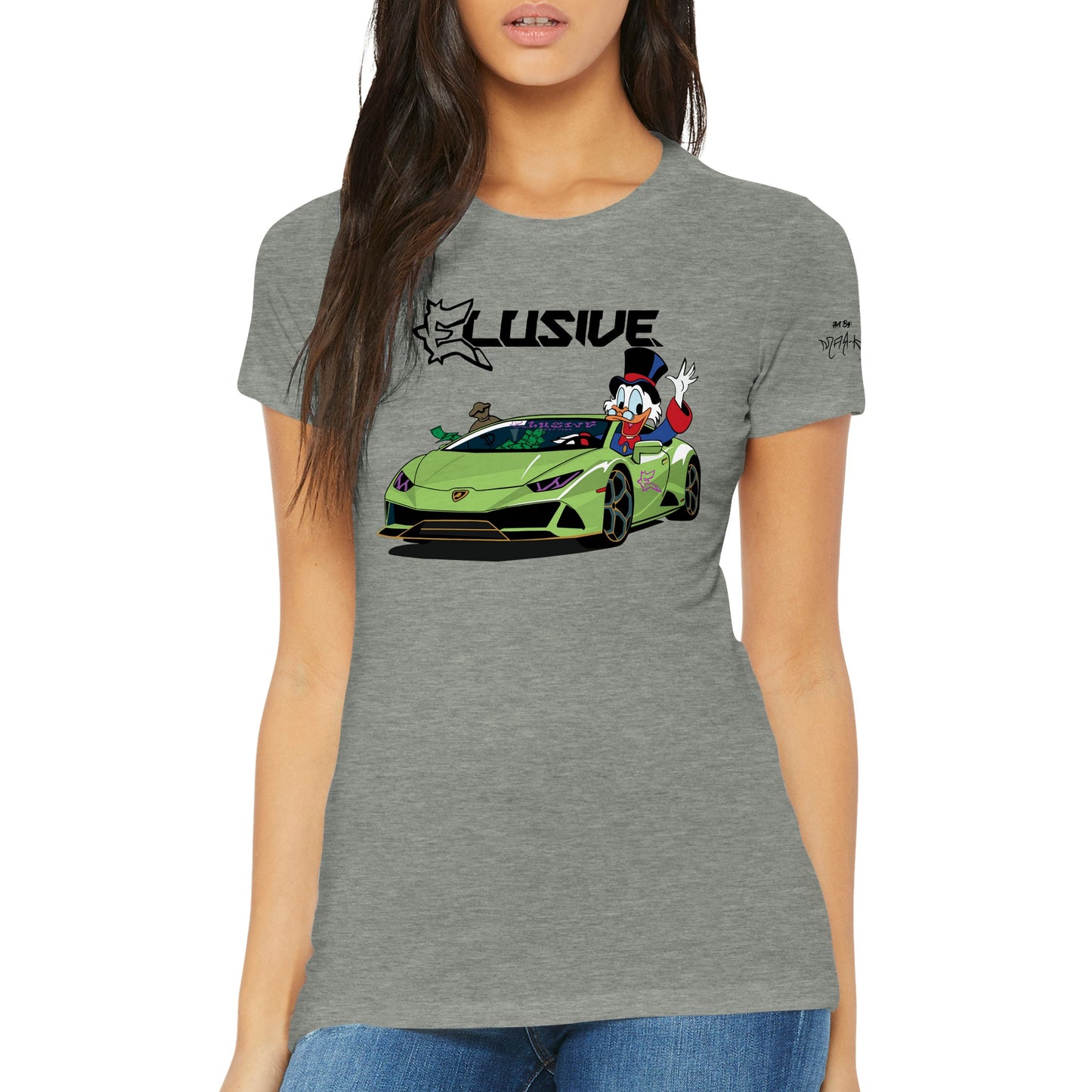 Lambo Scrooge Premium Womens Crewneck T-shirt