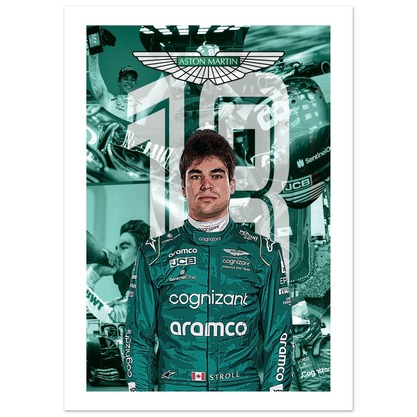 Lance Stroll Custom Premium Semi-Glossy Paper Poster