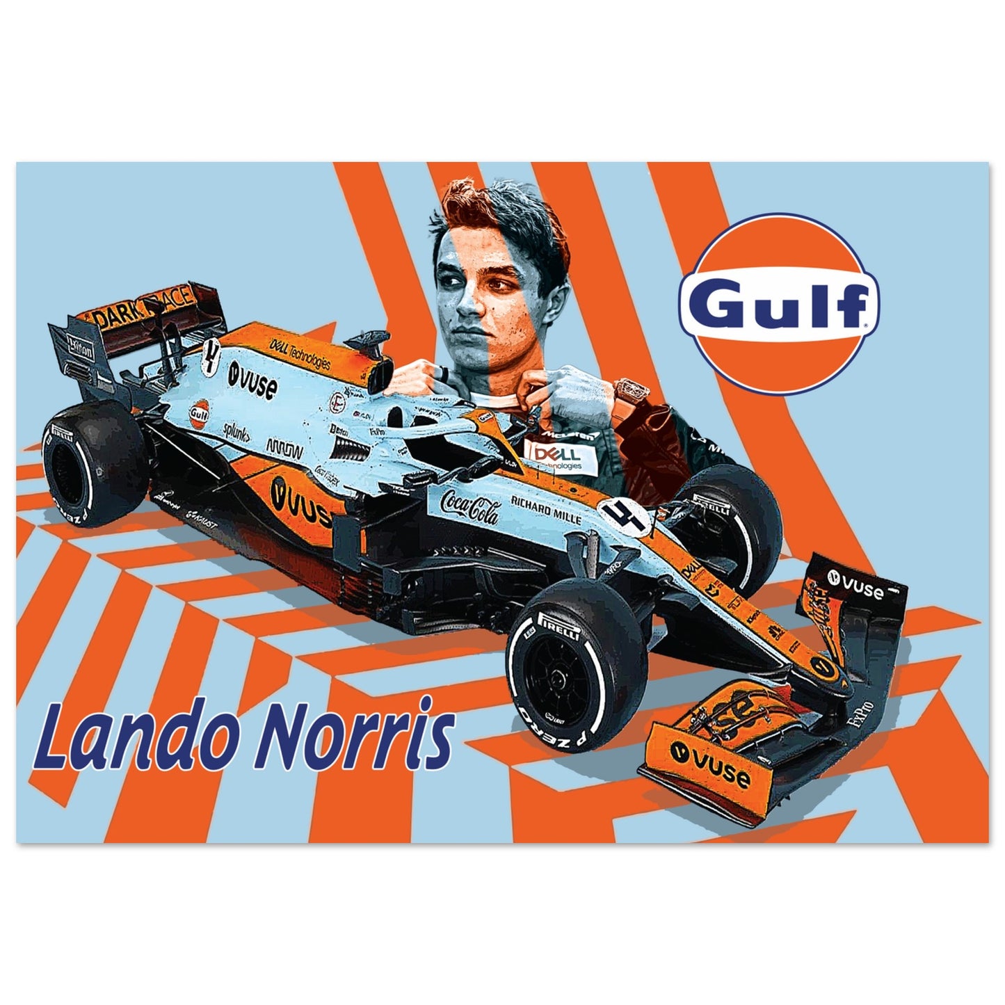 Lando Gulf Tribute Premium Semi-Glossy Paper Poster