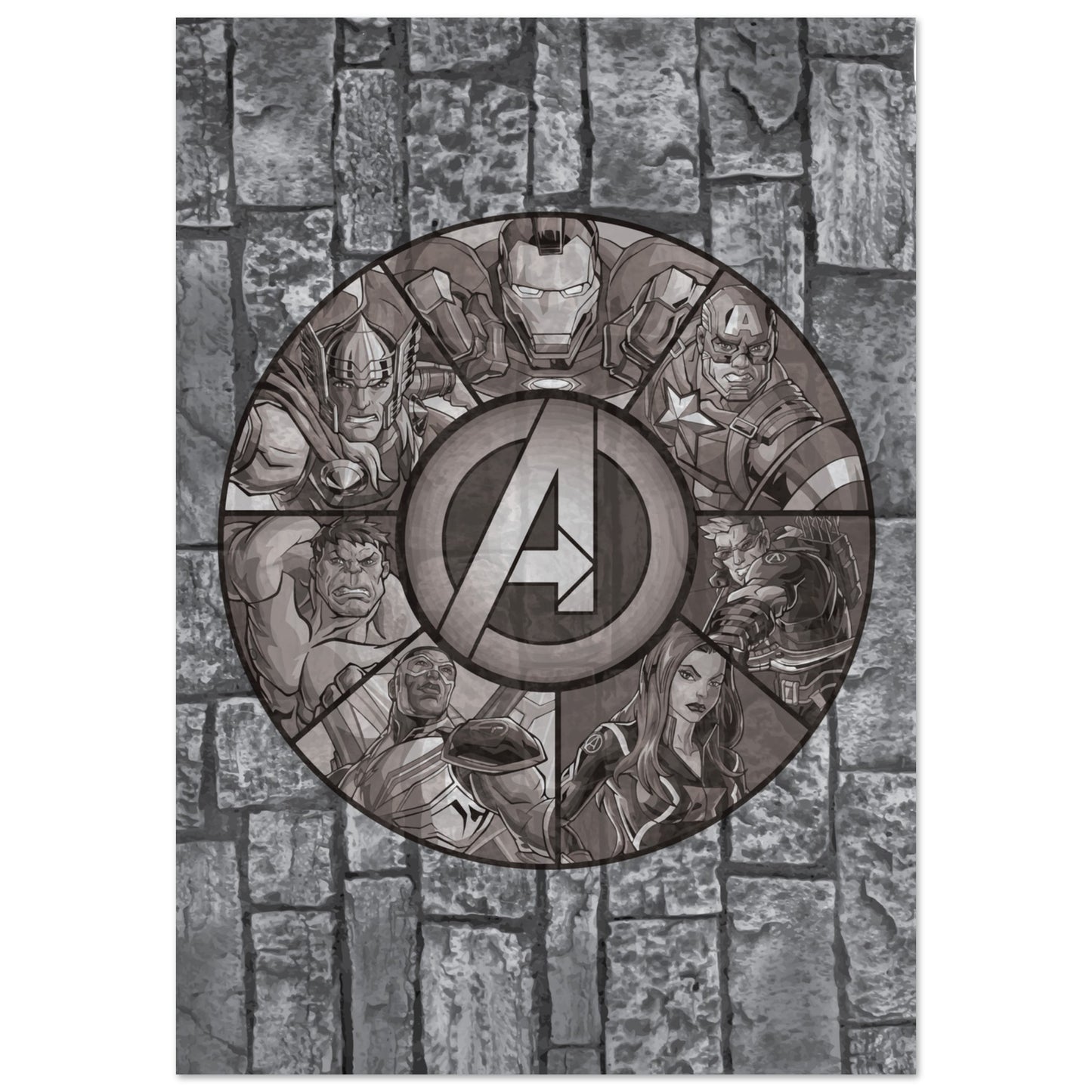 Avengers Assemble Classic Semi-Glossy Paper Poster