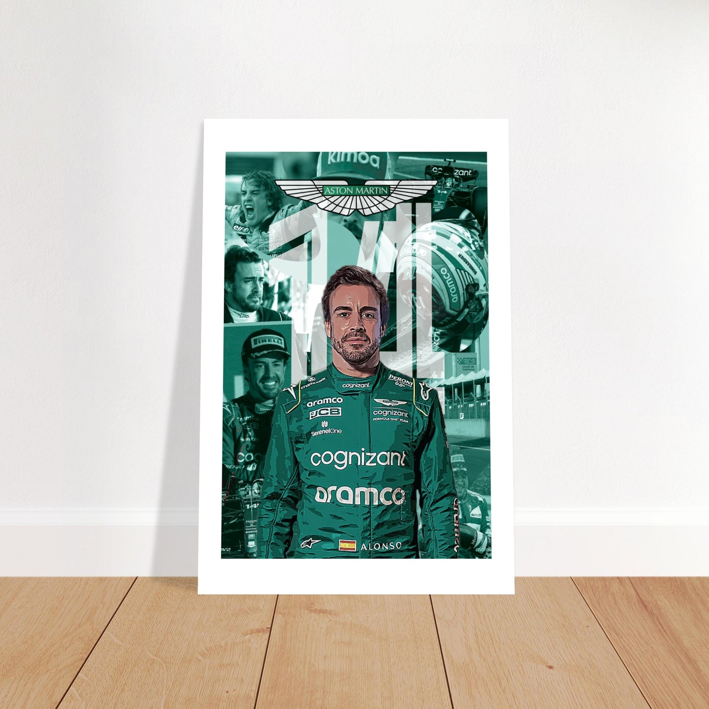 Fernando Alonso Custom Premium Semi-Glossy Paper Poster