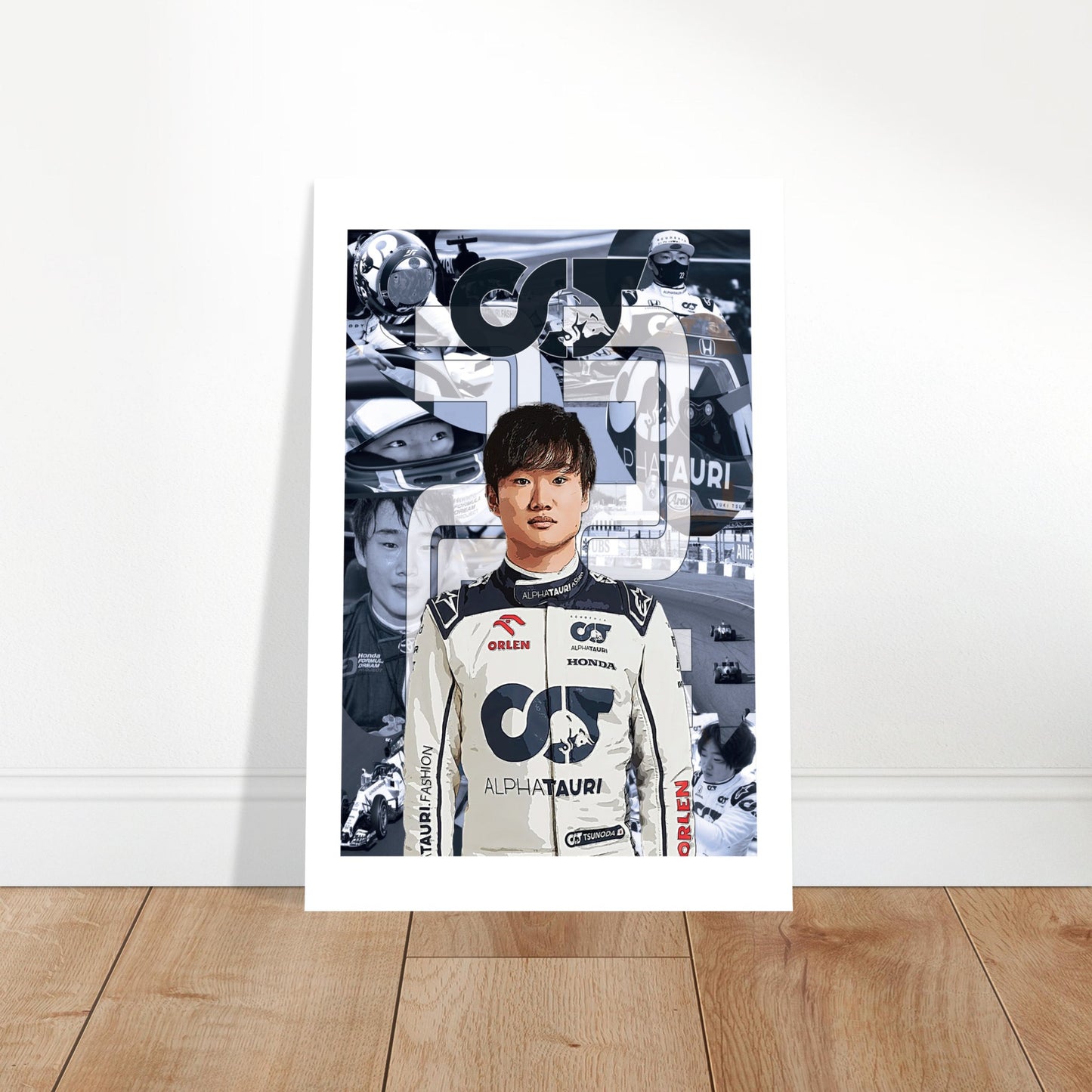 Yuki Tsunoda Custom Classic Semi-Glossy Paper Poster