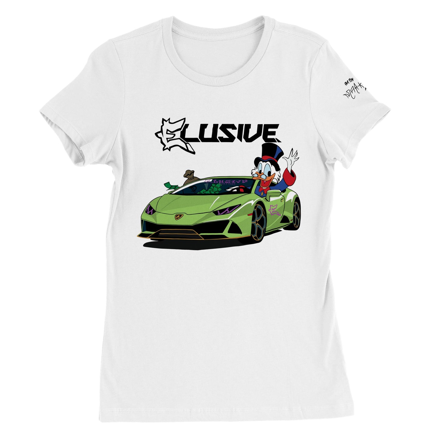 Lambo Scrooge Premium Womens Crewneck T-shirt