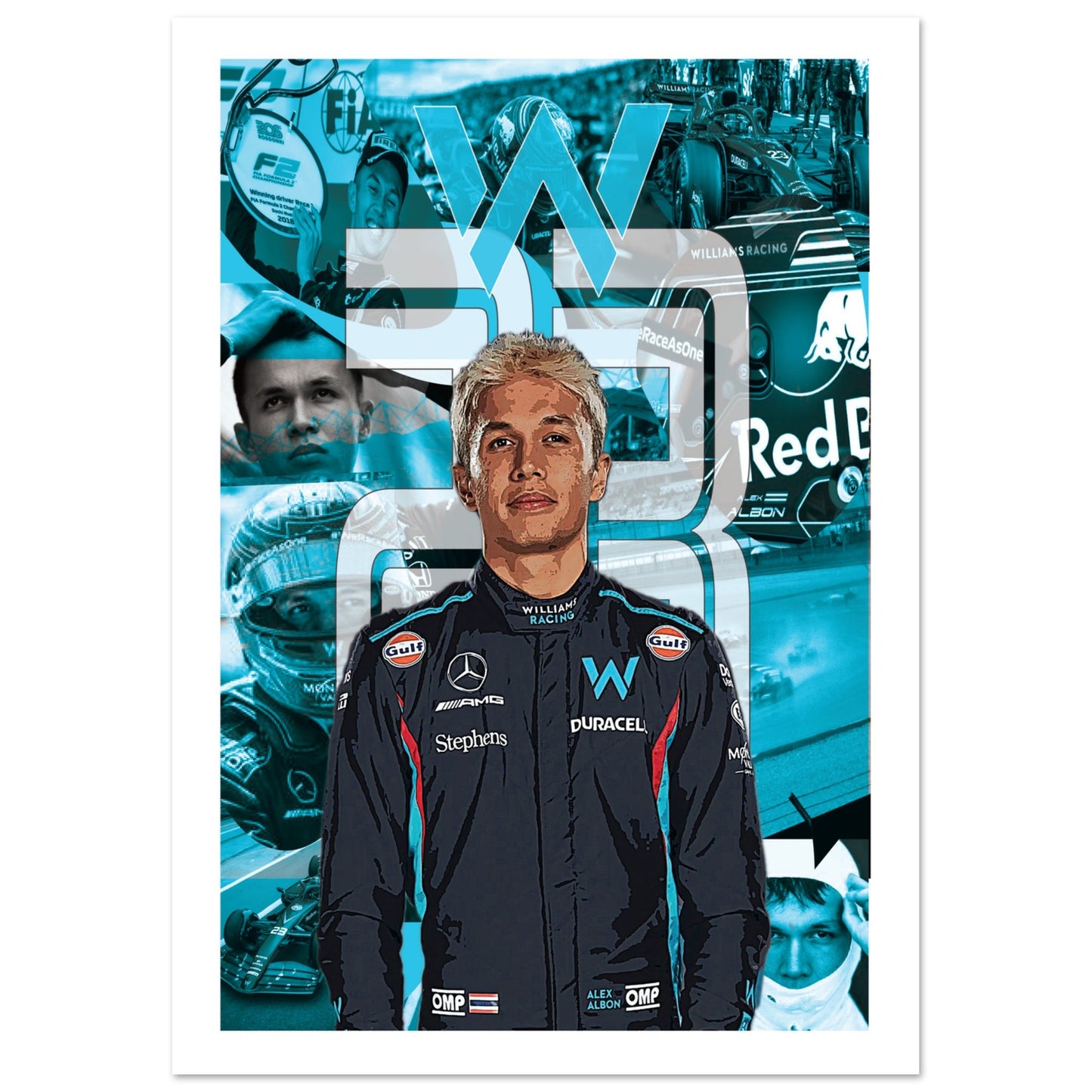 Alex Albon Custom Classic Semi-Glossy Paper Poster