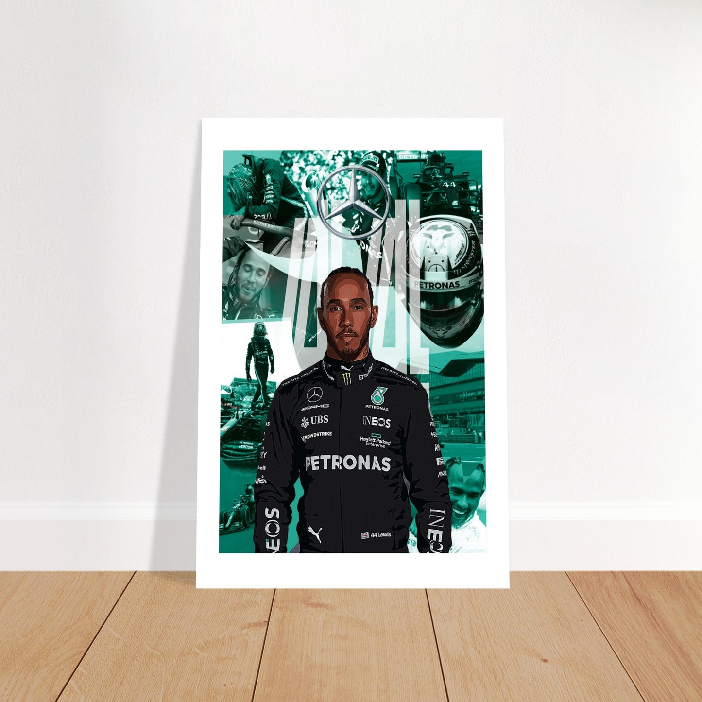 Lewis Hamilton Custom Premium Semi-Glossy Paper Poster