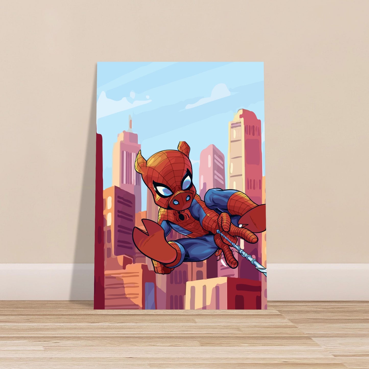 Spider-Pig Premium Semi-Glossy Paper Poster