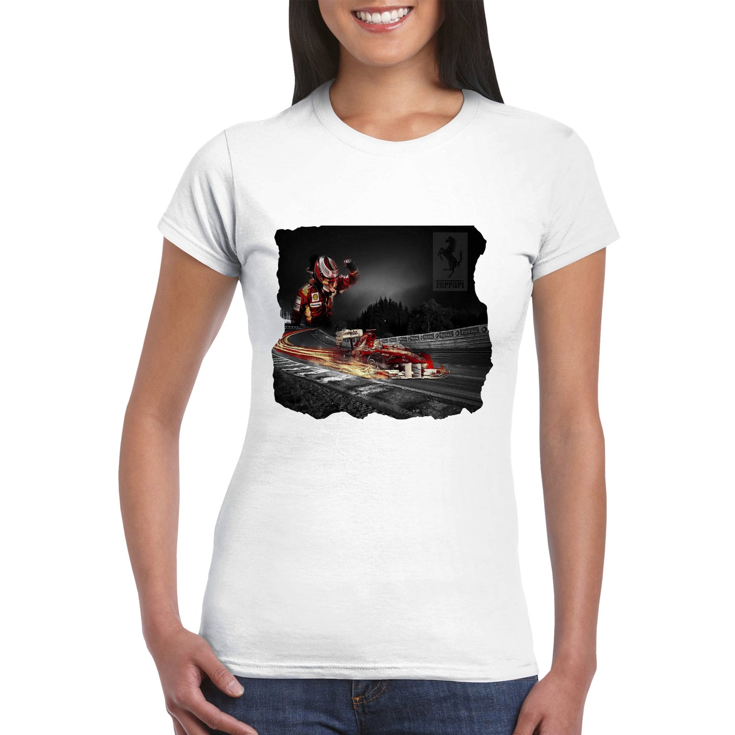 Spa-F1 Custom Classic Womens Crewneck T-shirt