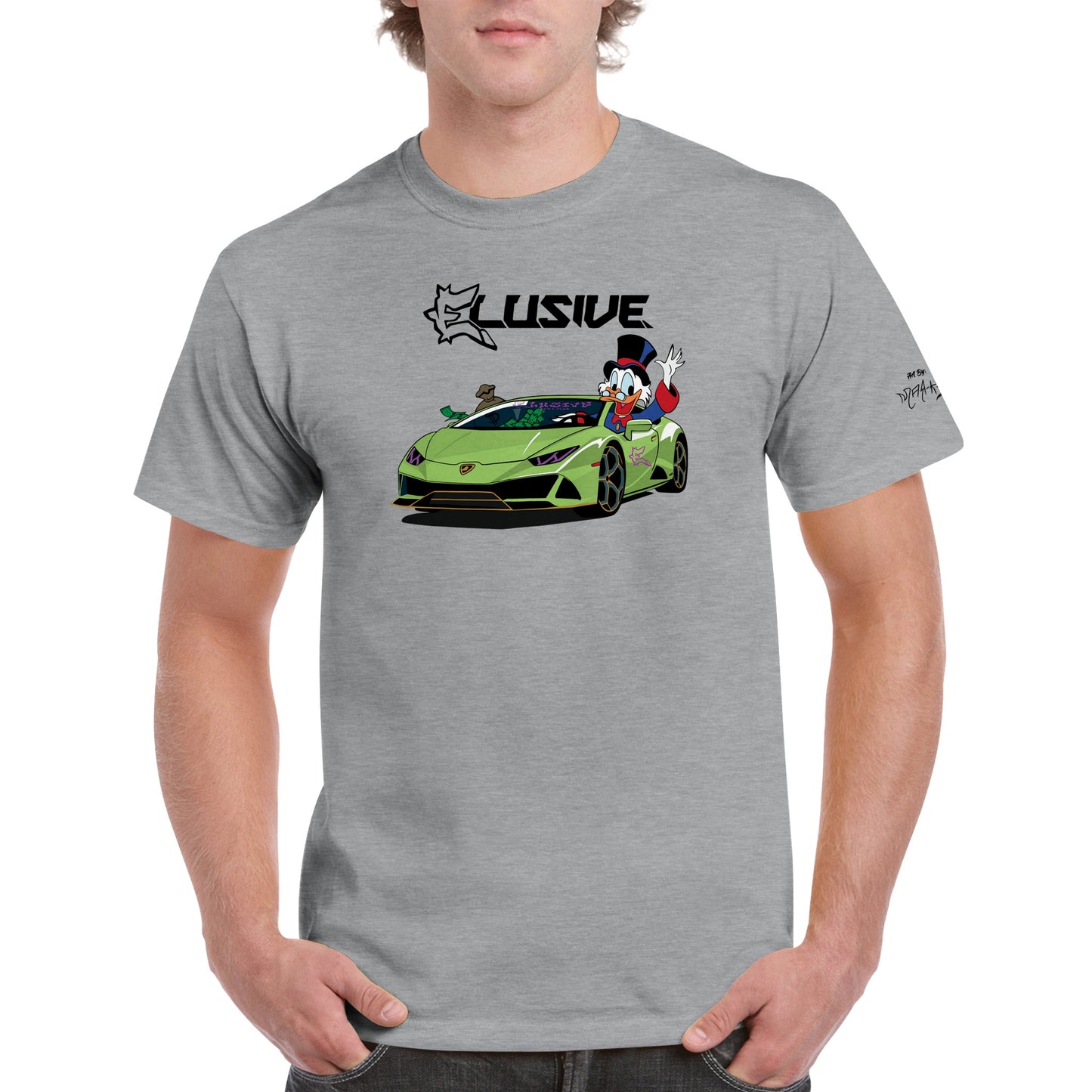 Lambo Scrooge Heavyweight Unisex Crewneck T-shirt