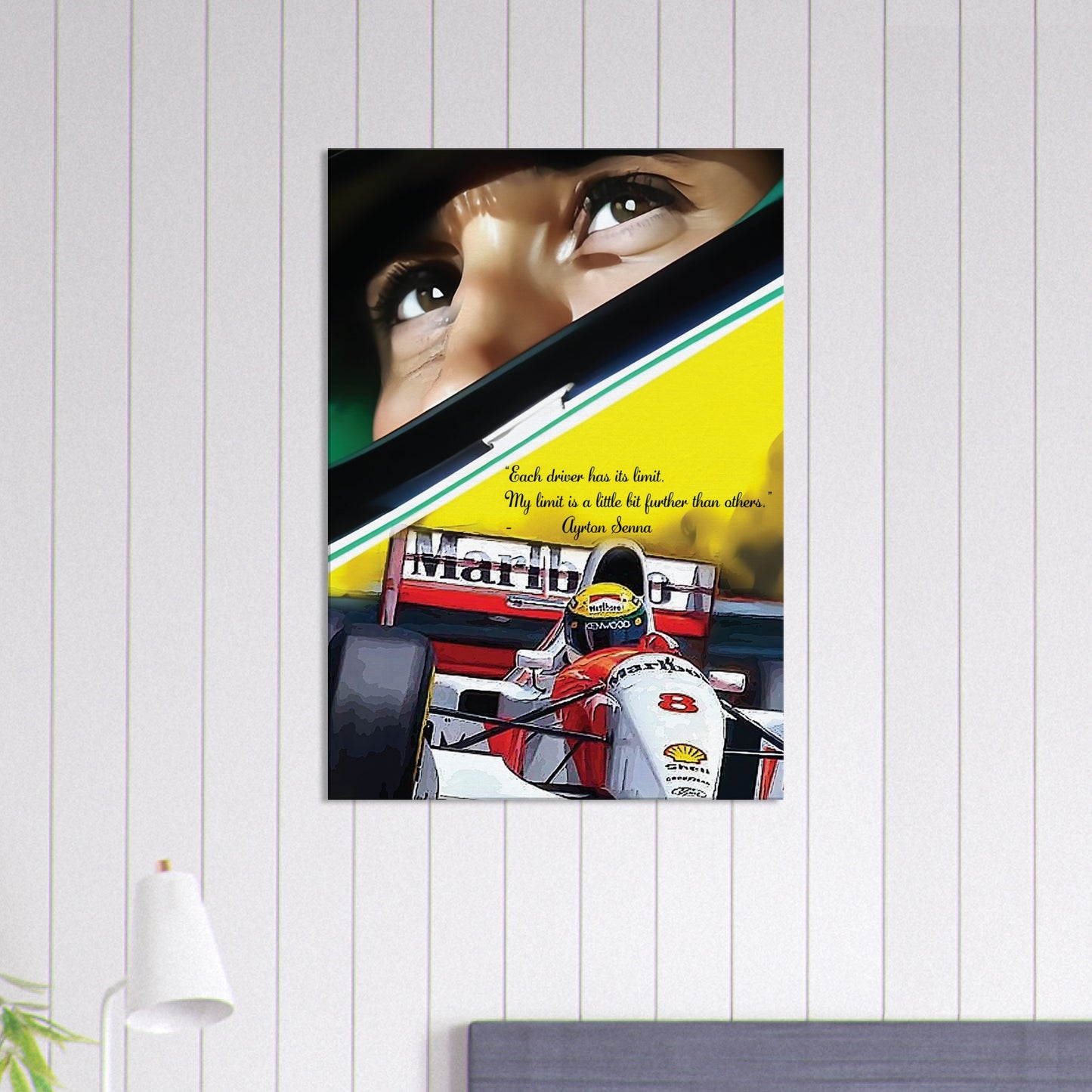 Ayrton Senna Custom Tribute Canvas