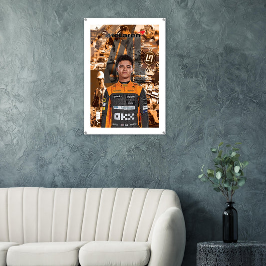 Lando Norris Custom Acrylic Print